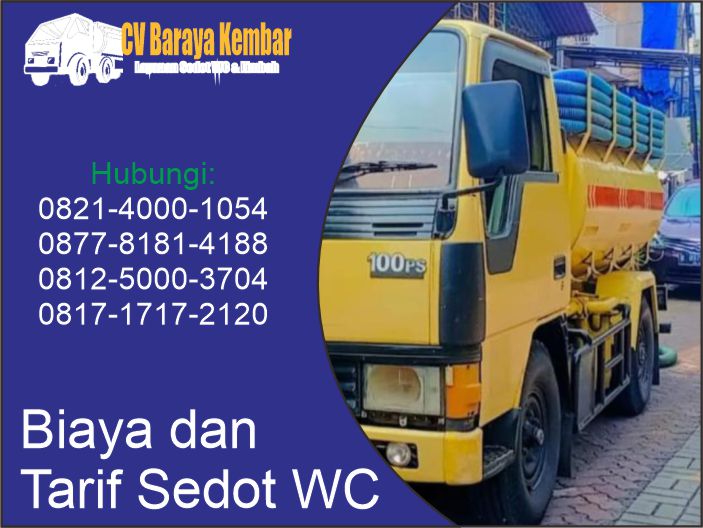 Tarif Harga dan Biaya Sedot WC