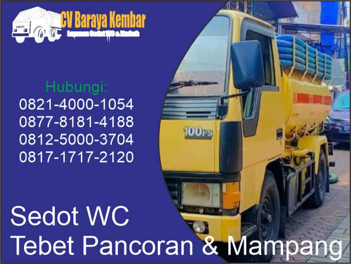 jasa sedot wc Tebet Pancoran & Mampang