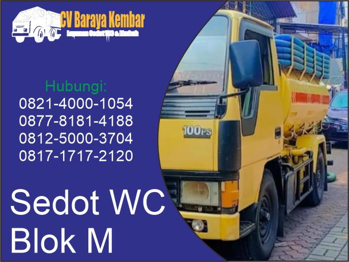 sedot wc di blok M