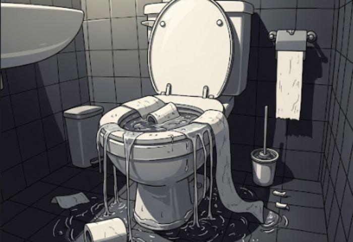 penyebab kondisi wc mampet