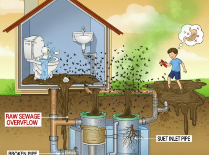 bahaya yang terjadi ketika septic tank penuh