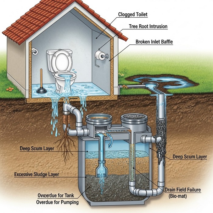 penyebab wc dan septic tank bermasalah