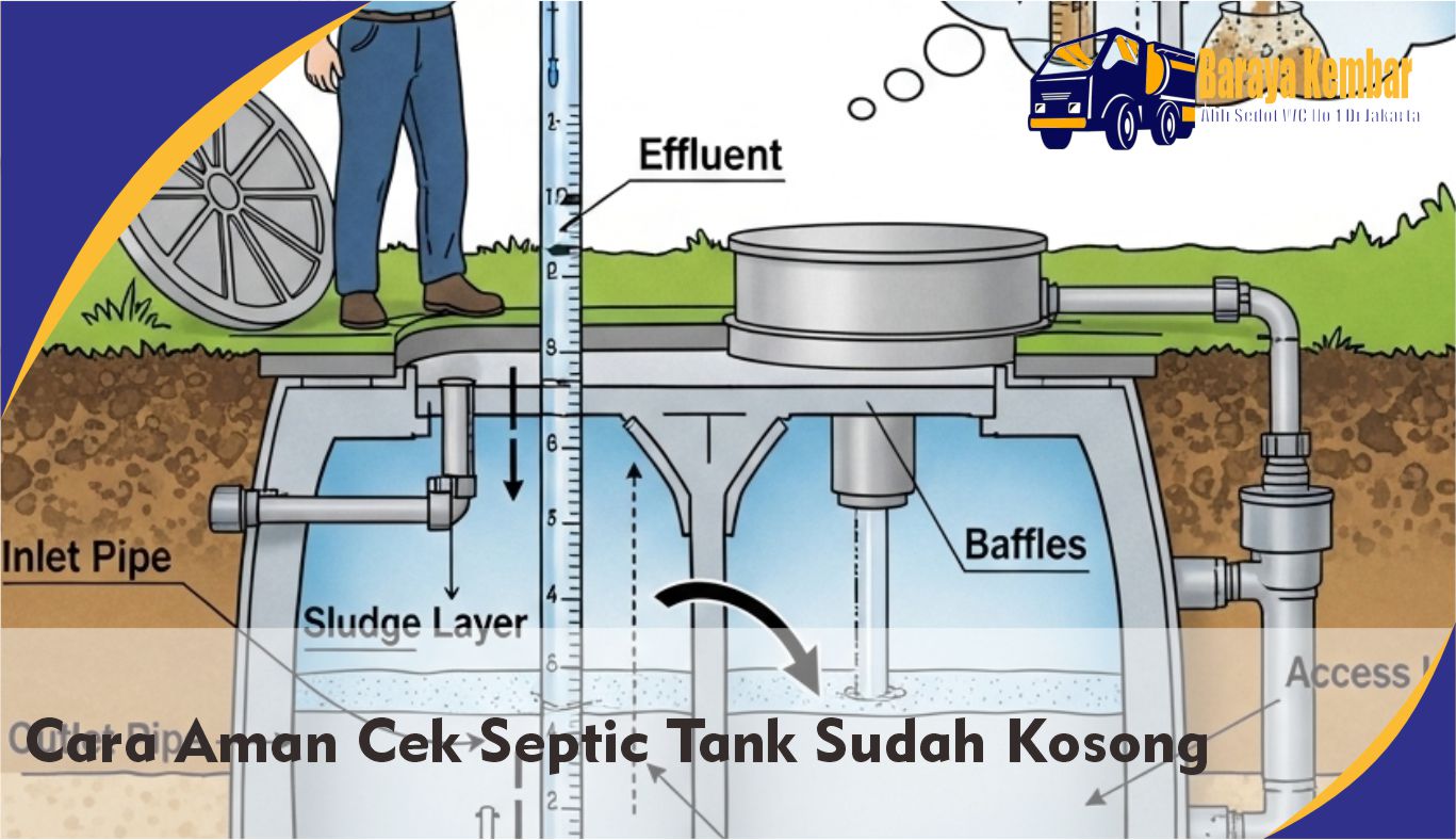 cara aman cek septic tank sudah kosong